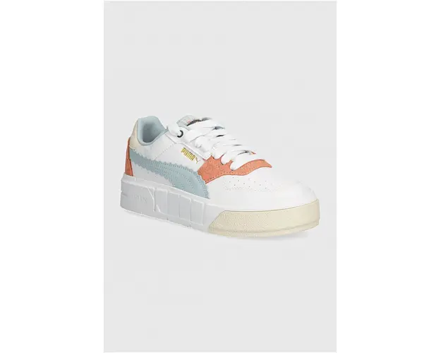 Puma tenisi din piele copii Cali Court Offside culoarea alb, 397921