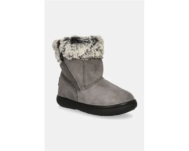 Primigi cizme de iarna pentru copii din piele intoarsa culoarea gri, PSN 68507