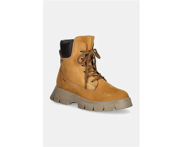 Primigi ghete de iarna pentru copii din piele culoarea galben, PNDGT 68772