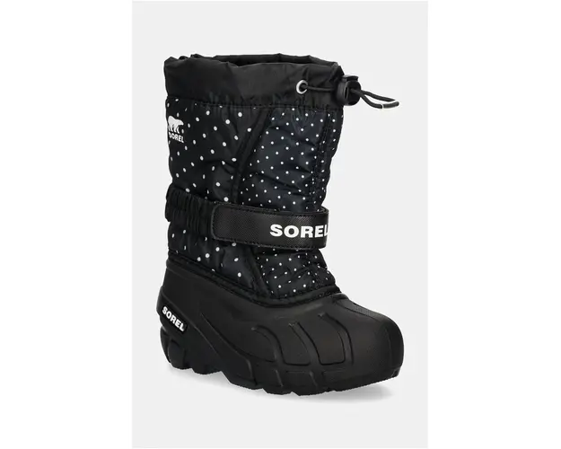 Sorel cizme de iarna copii CHILDRENS FLURRY BO culoarea negru, 2114092