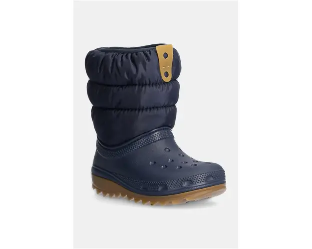 Crocs cizme de iarna copii CLASSIC NEO PUFF BOOT culoarea albastru marin, 207683