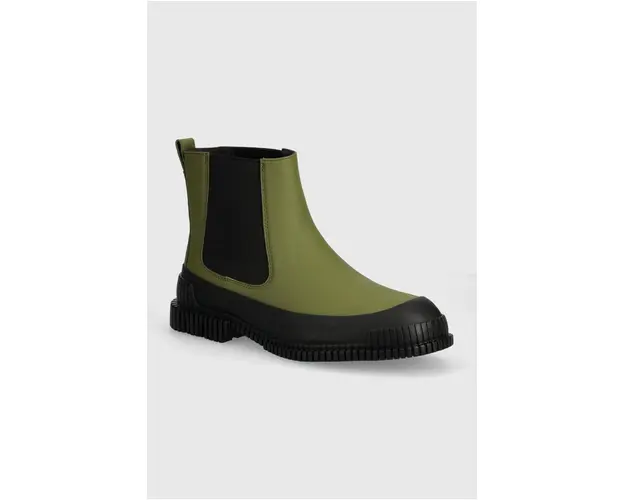 Camper ghete chelsea de piele Pix barbati, culoarea verde, K300252-025