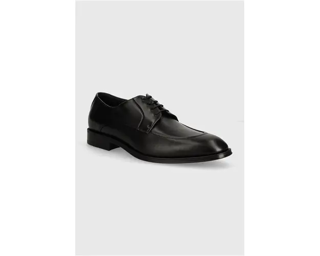 BOSS pantofi de piele Derrek barbati, culoarea negru, 50522920
