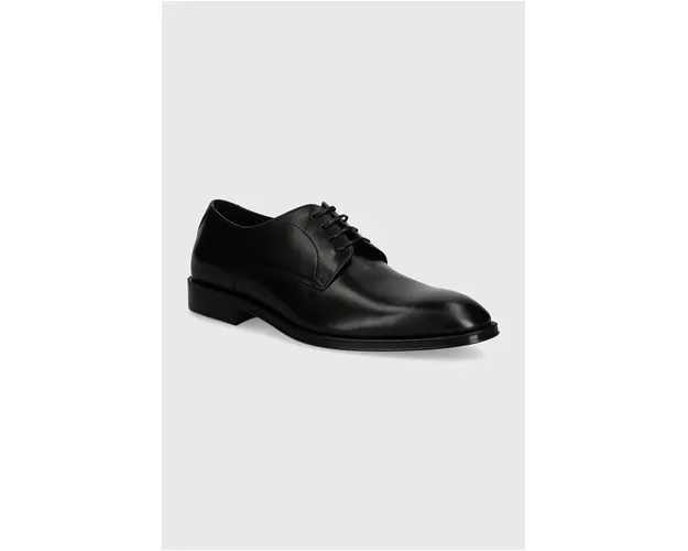 BOSS pantofi de piele Derrek barbati, culoarea negru, 50522941