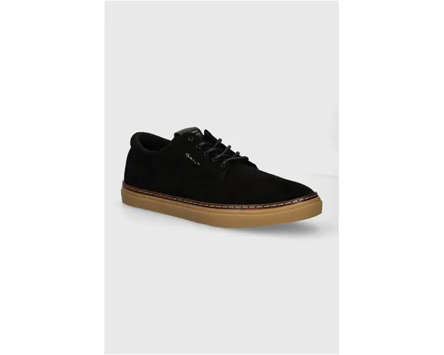 Gant pantofi de piele intoarsa Prepville barbati, culoarea negru, 29633679 G00