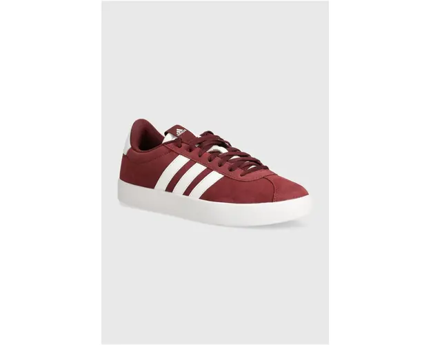 adidas sneakers din piele intoarsa Vl Court culoarea bordo, IF4457