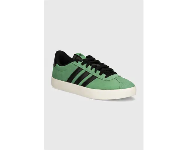 adidas sneakers din piele intoarsa Vl Court culoarea verde, IF4459