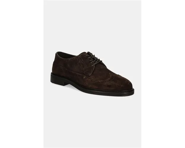 Gant pantofi de piele intoarsa Bidford barbati, culoarea maro, 29633729 G470
