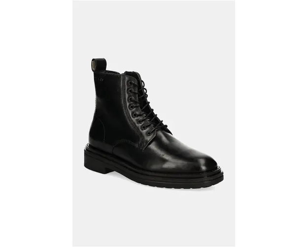 Gant ghete de piele Boggar barbati, culoarea negru, 29641738 G00