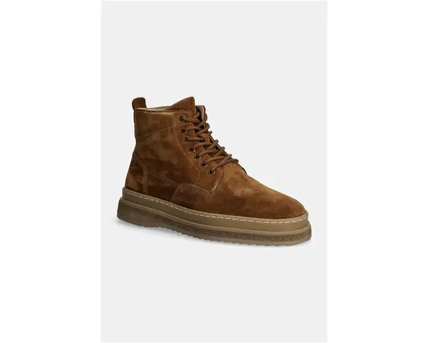 Gant pantofi de piele intoarsa Blistown barbati, culoarea maro, 29643735 G771