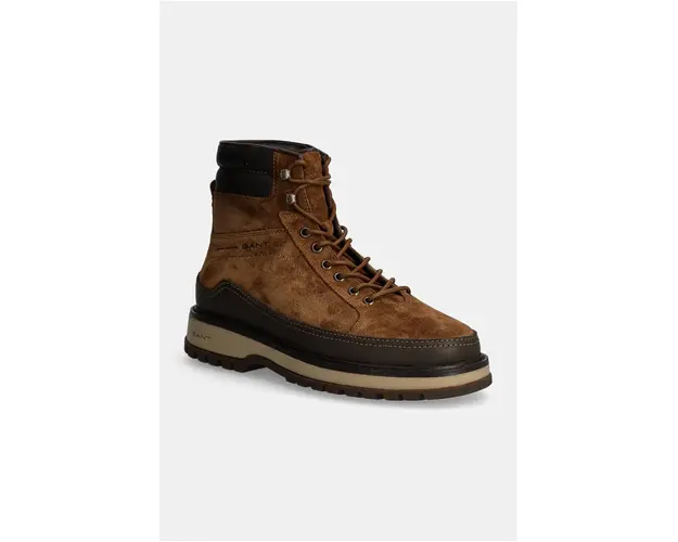 Gant pantofi de piele intoarsa Clafton barbati, culoarea maro, 29643742 G771