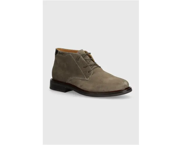 Gant pantofi de piele intoarsa St Fairkon barbati, culoarea gri, 29643758 G135