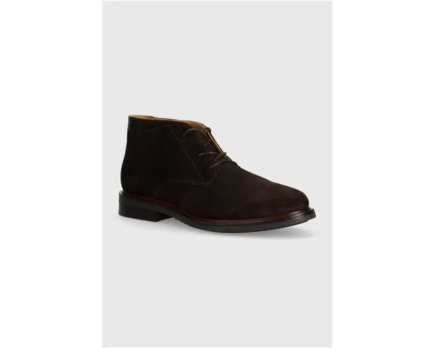 Gant pantofi de piele intoarsa St Fairkon barbati, culoarea maro, 29643758 G399