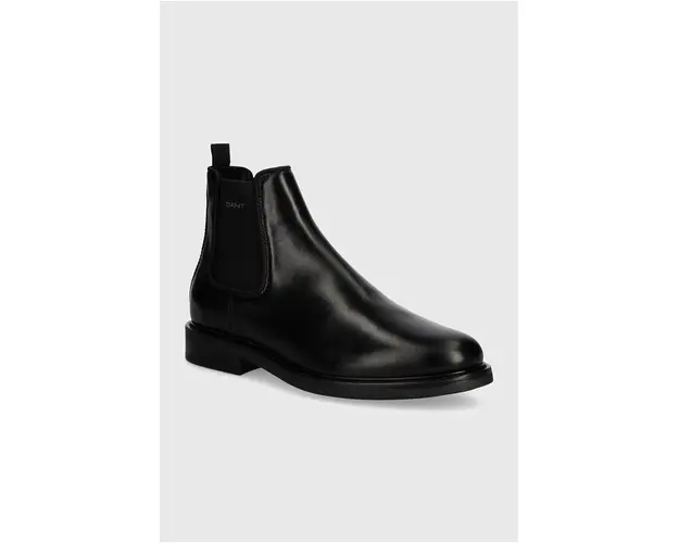 Gant ghete chelsea de piele St Fairkon barbati, culoarea negru, 29651757 G00