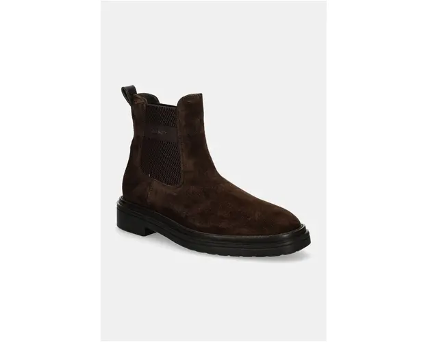 Gant botine din piele intoarsa Boggar barbati, culoarea maro, 29653739 G399