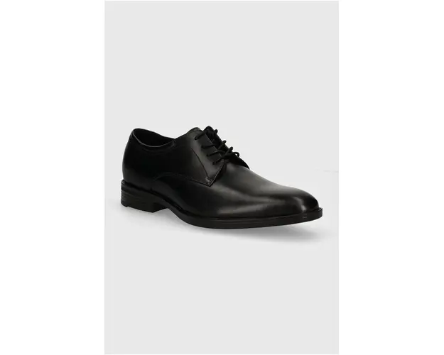 Aldo pantofi de piele KEAGAN barbati, culoarea negru, 13618295 KEAGAN