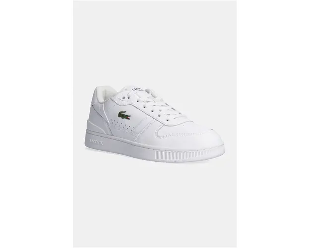 Lacoste sneakers din piele T-Clip Set culoarea alb, 48SMA0031