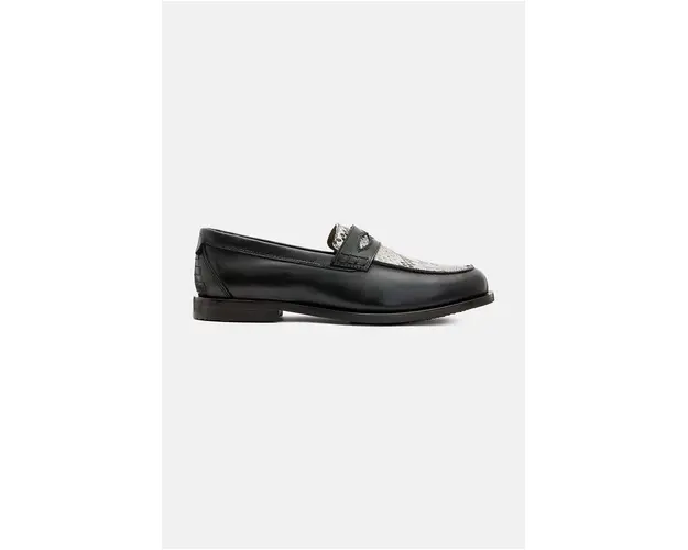 AllSaints mocasini de piele Harmon Loafer barbati, culoarea negru, M024FB