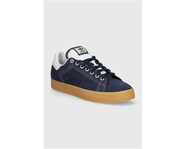 adidas Originals sneakers din piele intoarsa Stan Smith CS culoarea albastru marin, IG9395