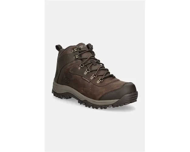 Skechers pantofi Relement Lennox barbati, culoarea maro, izolare usoara, 205240