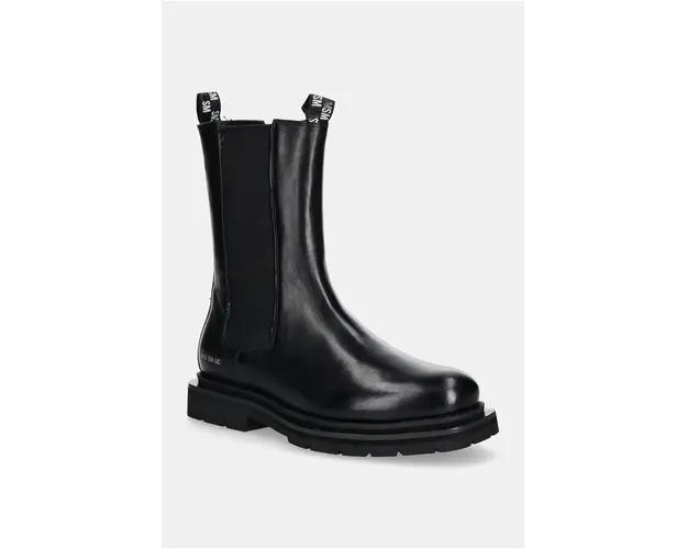 Steve Madden ghete chelsea de piele Highflyer barbati, culoarea negru, SM12000791