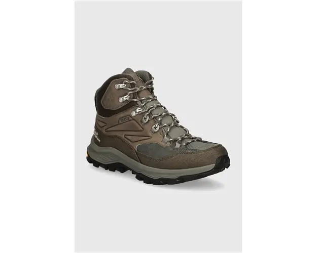 Jack Wolfskin pantofi Cyrox Texapore Mid barbati, culoarea verde, 4064301