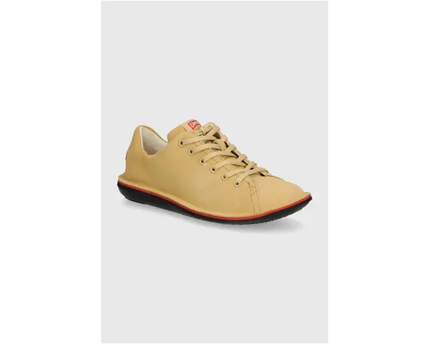 Camper sneakers din piele intoarsa Beetle culoarea bej, 18648-073
