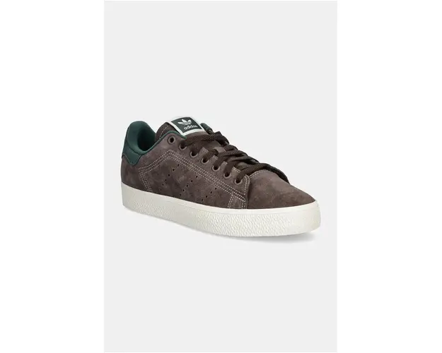 adidas Originals sneakers din piele intoarsa Stan Smith CS culoarea maro, ID1348