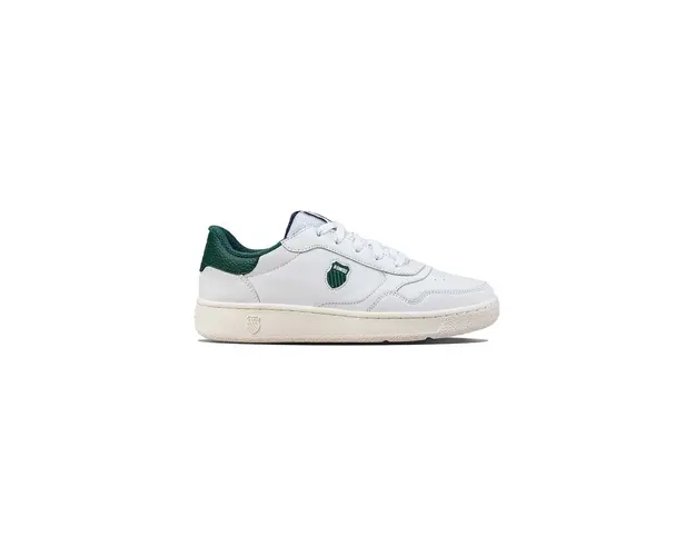 K-Swiss sneakers din piele SLAMMSHIELD II culoarea alb, 04312.193.M