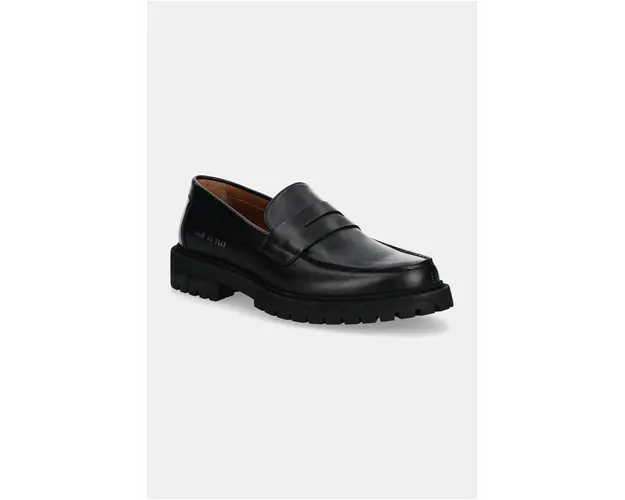 Common Projects mocasini de piele Loafer with Tread Sole barbati, culoarea negru, 2449
