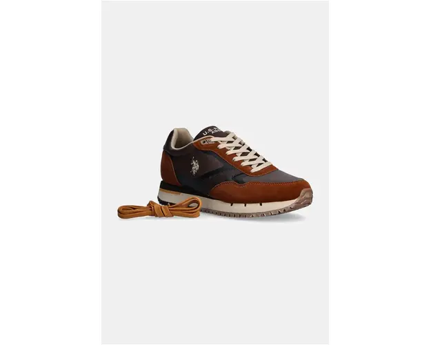 U.S. Polo Assn. sneakers JUSTIN culoarea maro, JUSTIN001M/DYN1