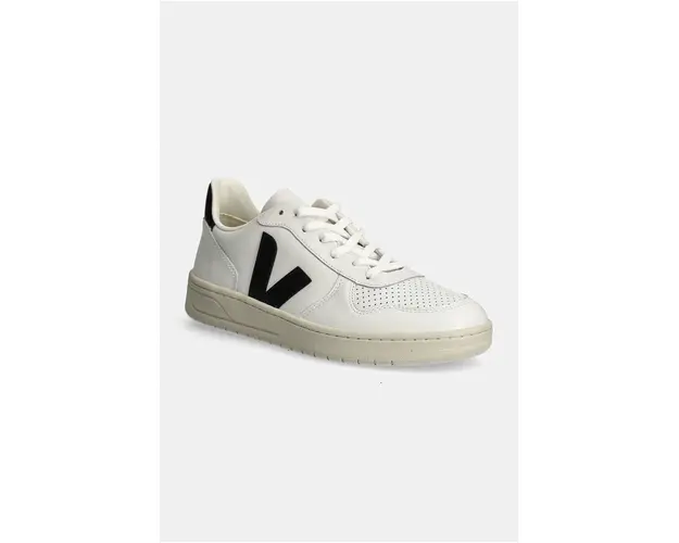 Veja sneakers din piele V-10 culoarea alb, VX0200005B