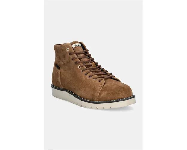 Napapijri pantofi de piele intoarsa CONIFER barbati, culoarea maro, NP0A4IKQ.W0B