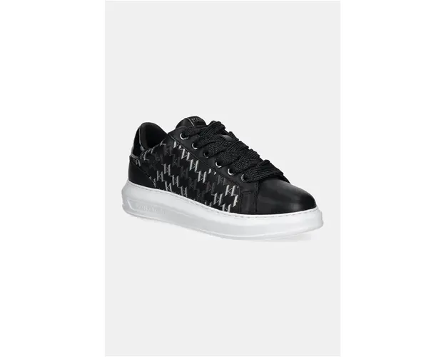 Karl Lagerfeld sneakers din piele KAPRI MENS culoarea negru, KL52544