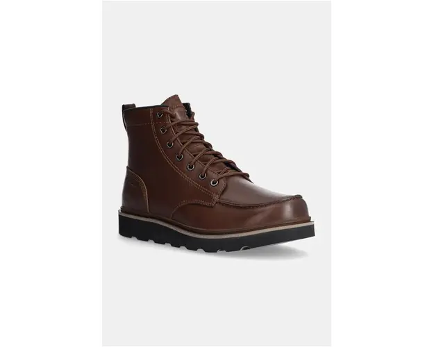 Sorel bocanci de piele SLABTOWN 62 MOC WP barbati, culoarea maro, 2078331256