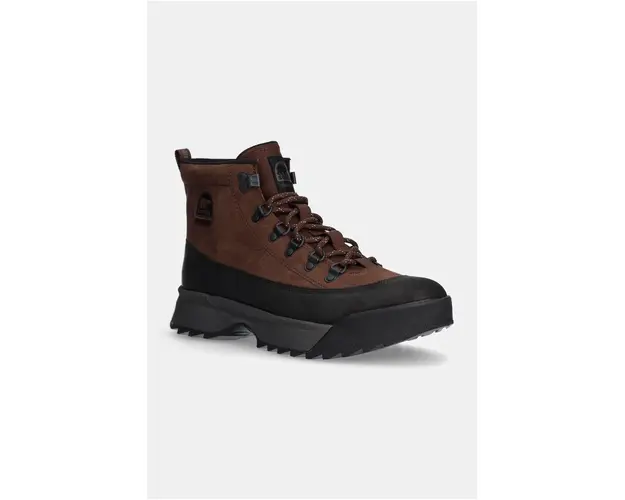 Sorel bocanci de piele SCOUT 87 PRO BOOT PLUS W barbati, culoarea maro, 2084861256