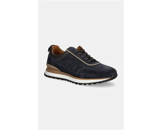 Hackett London sneakers din piele CHAD ACTIVE culoarea albastru marin, HMS21414