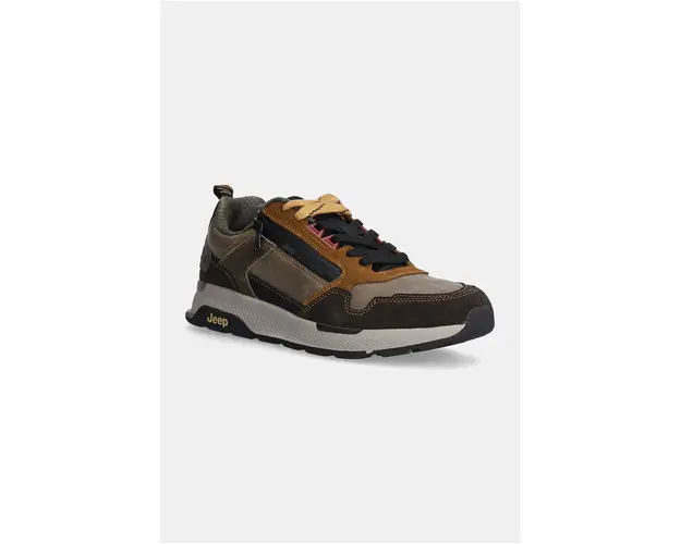 Jeep sneakers ONTARIO ZIP culoarea maro, JM42110A