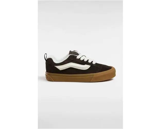 Vans tenisi din piele intoarsa Knu Skool culoarea maro, VN000CS0D4C1