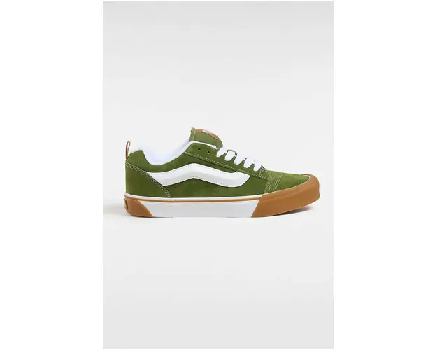 Vans tenisi din piele intoarsa Knu Skool culoarea verde, VN0009QCCIB1