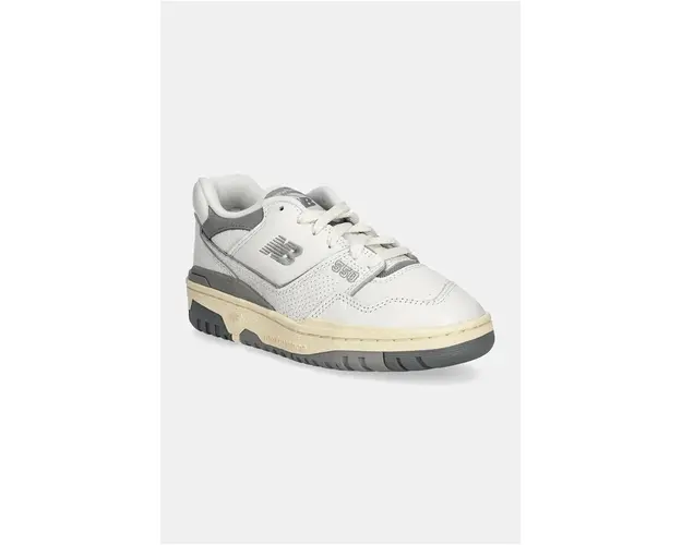 New Balance sneakers din piele 550 culoarea alb, BB550PTC