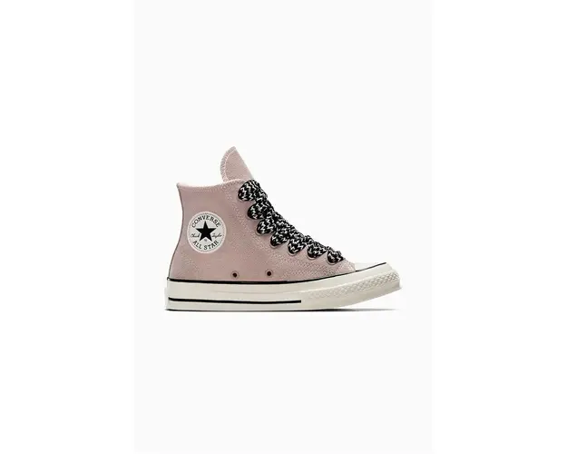 Converse tenisi din piele intoarsa Chuck 70 Suede culoarea maro, A08303C