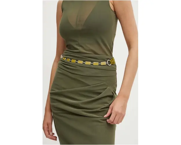 MAX&Co. curea femei, culoarea verde, 2426506016200