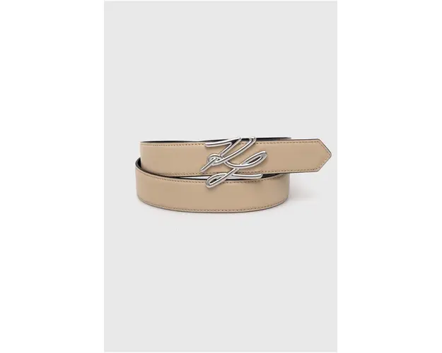 Karl Lagerfeld curea femei, culoarea bej, 245W3104