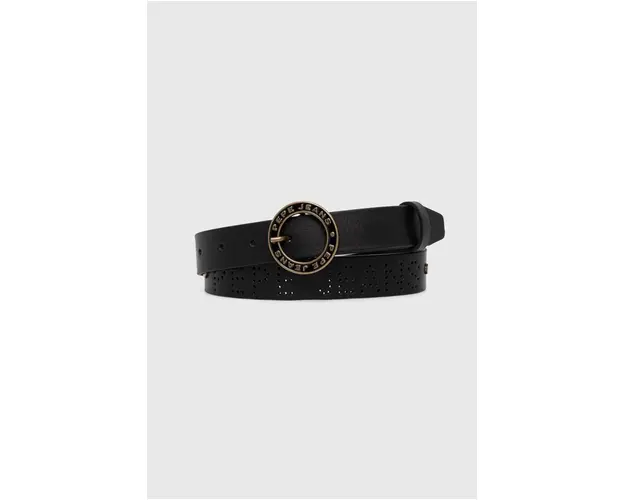 Pepe Jeans curea de piele MARLOWE BELT femei, culoarea negru, PL020850