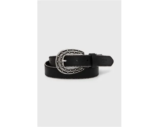 Pepe Jeans curea REIGN BELT femei, culoarea negru, PL020857