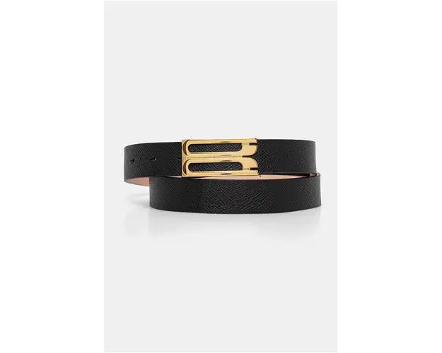 Victoria Beckham curea de piele femei, culoarea negru, 1424ABL005954A