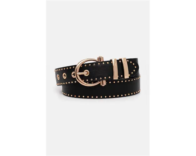 Morgan curea 3CLOUS femei, culoarea negru, 3CLOUS