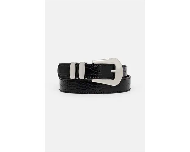 Morgan curea 3MIOU femei, culoarea negru, 3MIOU