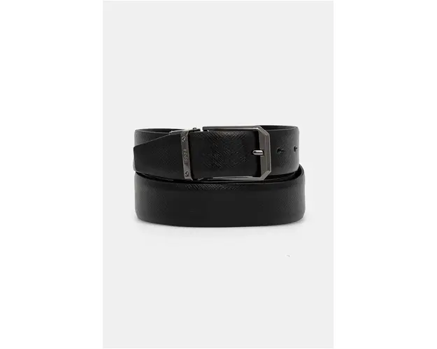 BOSS curea de piele barbati, culoarea negru, 50529725